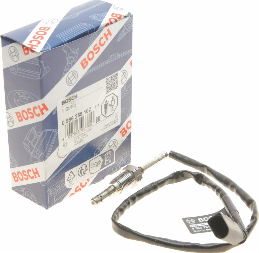 BOSCH 0 986 259 102 - Jutiklis, išmetamųjų dujų temperatūra onlydrive.pro