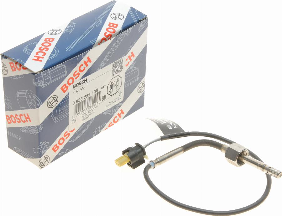 BOSCH 0 986 259 138 - Devējs, Izplūdes gāzu temperatūra onlydrive.pro