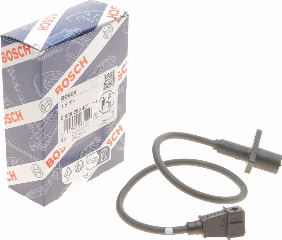 BOSCH 0 986 280 401 - Jutiklis, alkūninio veleno impulsas onlydrive.pro