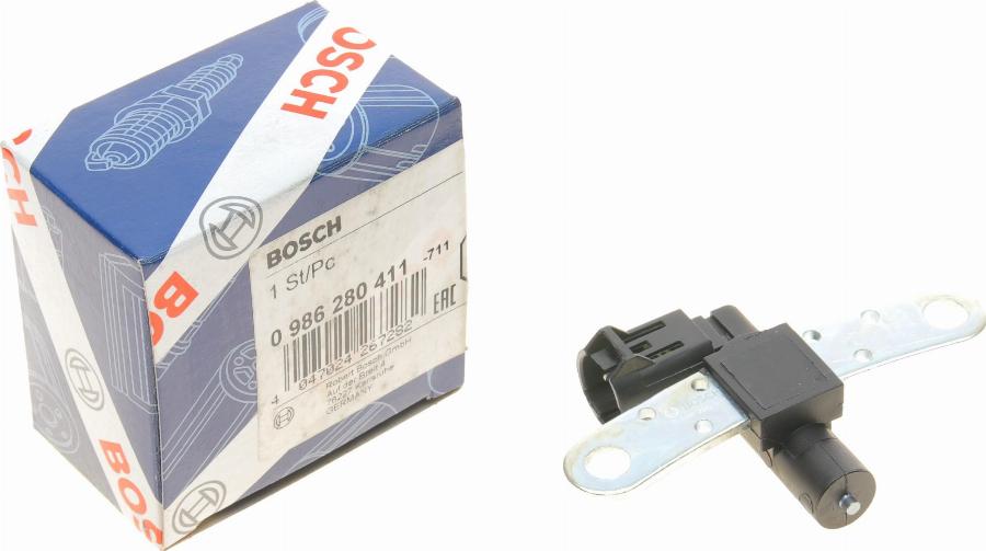 BOSCH 0 986 280 411 - Датчик импульсов, коленвал onlydrive.pro