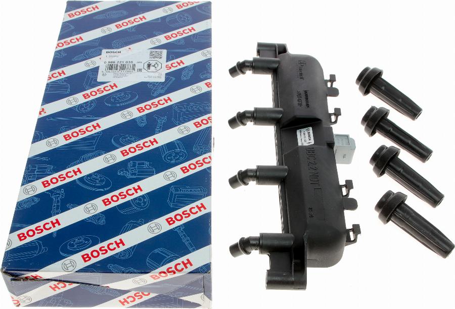 BOSCH 0 986 221 035 - Катушка зажигания onlydrive.pro