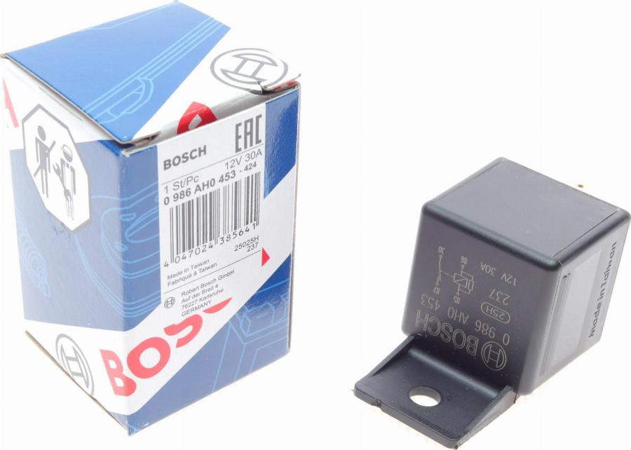 BOSCH 0 986 AH0 453 - Relė, pagrindinė srovė onlydrive.pro