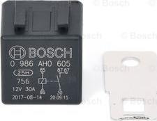 BOSCH 0 986 AH0 605 - Relė, pagrindinė srovė onlydrive.pro