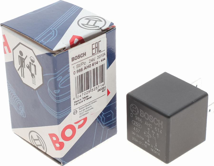 BOSCH 0 986 AH0 614 - Relay, main current onlydrive.pro