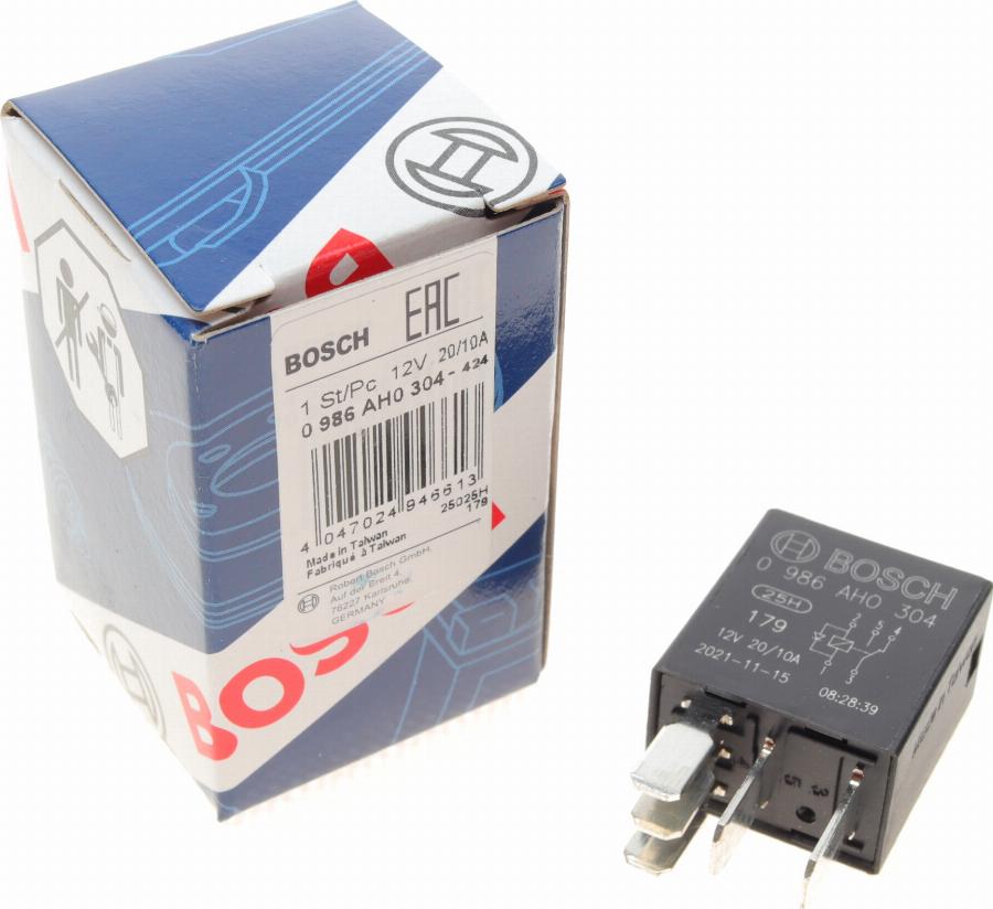 BOSCH 0 986 AH0 304 - Relay, main current onlydrive.pro