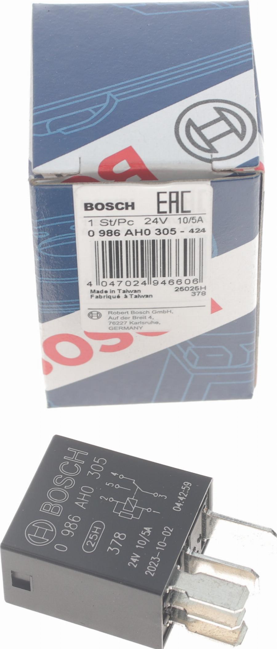 BOSCH 0 986 AH0 305 - Relay, main current onlydrive.pro