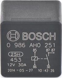 BOSCH 0 986 AH0 251 - Relay, main current onlydrive.pro