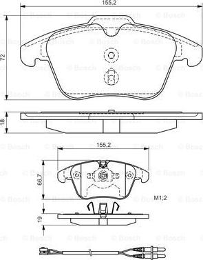 BOSCH 0 986 TB3 169 - Brake Pad Set, disc brake onlydrive.pro