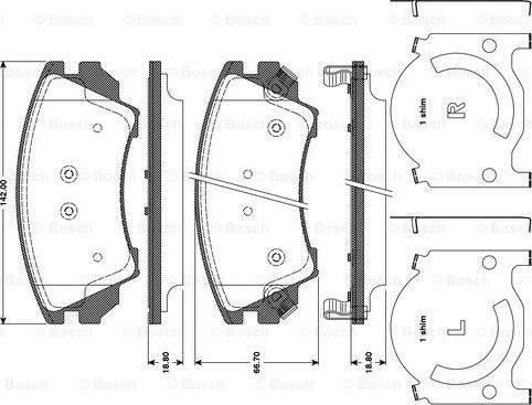 BOSCH 0 986 TB3 107 - Brake Pad Set, disc brake onlydrive.pro