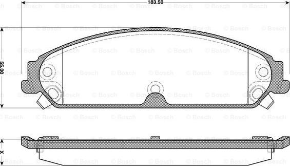 BOSCH 0 986 TB3 119 - Brake Pad Set, disc brake onlydrive.pro