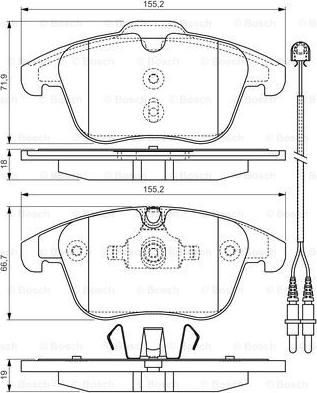 BOSCH 0 986 TB3 201 - Brake Pad Set, disc brake onlydrive.pro