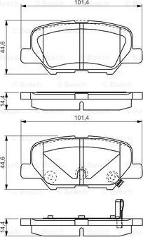 BOSCH 0 986 TB3 224 - Brake Pad Set, disc brake onlydrive.pro