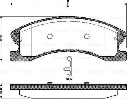 BOSCH 0 986 TB2 439 - Brake Pad Set, disc brake onlydrive.pro