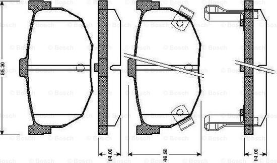 BOSCH 0 986 TB2 619 - Brake Pad Set, disc brake onlydrive.pro