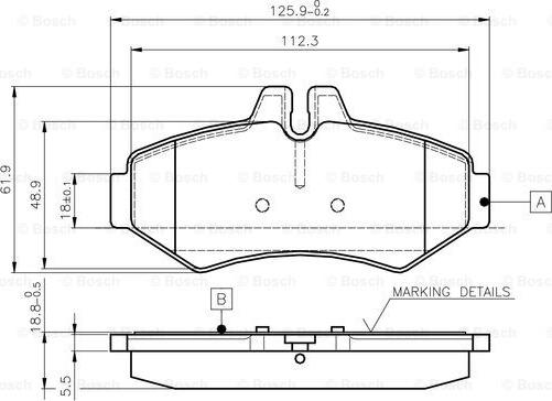 BOSCH 0 986 TB2 046 - Brake Pad Set, disc brake onlydrive.pro