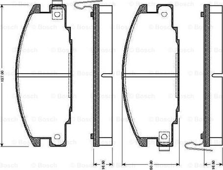 BOSCH 0 986 TB2 011 - Brake Pad Set, disc brake onlydrive.pro