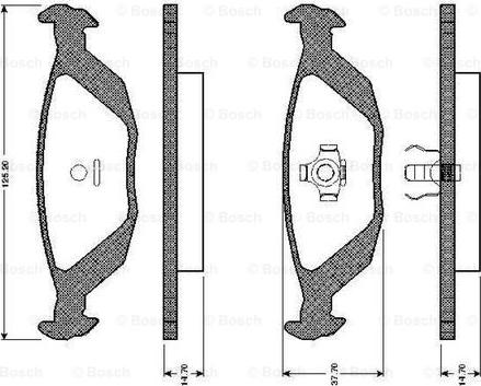 BOSCH 0 986 TB2 083 - Brake Pad Set, disc brake onlydrive.pro