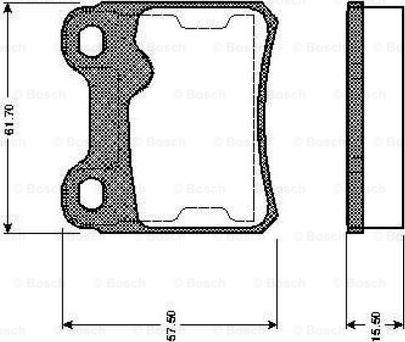 BOSCH 0 986 TB2 158 - Brake Pad Set, disc brake onlydrive.pro