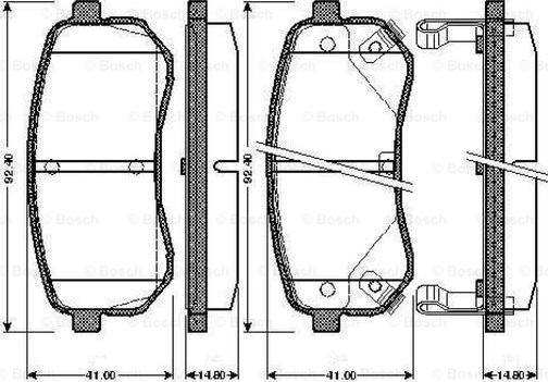 BOSCH 0 986 TB2 893 - Brake Pad Set, disc brake onlydrive.pro