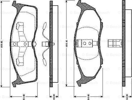 BOSCH 0 986 TB2 302 - Brake Pad Set, disc brake onlydrive.pro