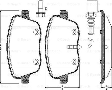 BOSCH 0 986 TB2 382 - Тормозные колодки, дисковые, комплект onlydrive.pro