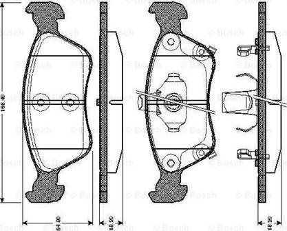 BOSCH 0 986 TB2 332 - Brake Pad Set, disc brake onlydrive.pro