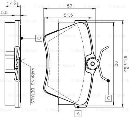 BOSCH 0 986 TB2 290 - Brake Pad Set, disc brake onlydrive.pro