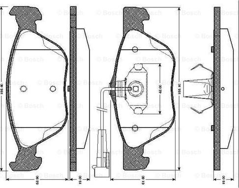 BOSCH 0 986 TB2 286 - Brake Pad Set, disc brake onlydrive.pro