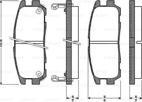 BOSCH 0 986 TB2 237 - Brake Pad Set, disc brake onlydrive.pro