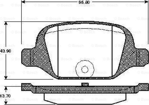 BOSCH 0 986 TB2 796 - Brake Pad Set, disc brake onlydrive.pro