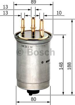 BOSCH 0 450 906 508 - Polttoainesuodatin onlydrive.pro