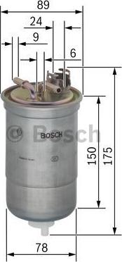 BOSCH 0 450 906 267 - Polttoainesuodatin onlydrive.pro