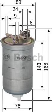 BOSCH 0 450 906 274 - Fuel filter onlydrive.pro