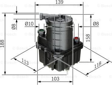 BOSCH 0 450 907 015 - Degvielas filtrs onlydrive.pro