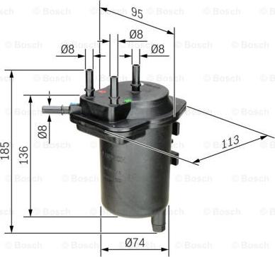 BOSCH 0 450 907 013 - Polttoainesuodatin onlydrive.pro