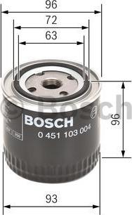 BOSCH 0 451 103 004 - Õlifilter onlydrive.pro