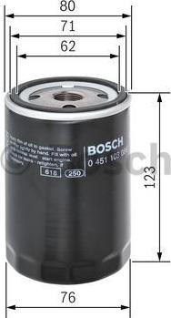 BOSCH 0 451 103 086 - Oil Filter onlydrive.pro