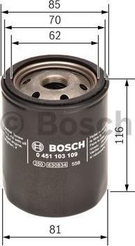 BOSCH 0 451 103 109 - Oil Filter onlydrive.pro