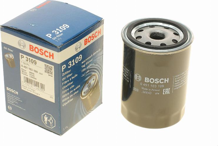 BOSCH 0 451 103 109 - Eļļas filtrs onlydrive.pro