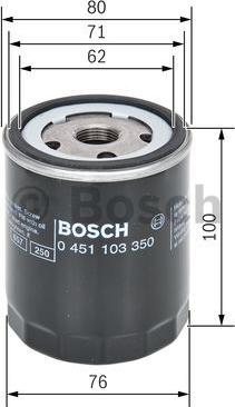 BOSCH 0 451 103 350 - Oil Filter onlydrive.pro