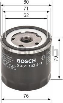 BOSCH 0 451 103 351 - Oil Filter onlydrive.pro