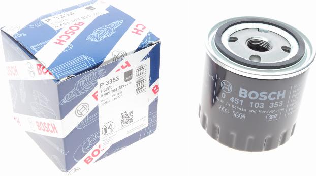 BOSCH 0 451 103 353 - Eļļas filtrs onlydrive.pro