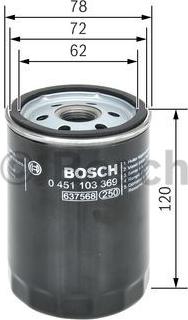 BOSCH 0 451 103 369 - Oil Filter onlydrive.pro