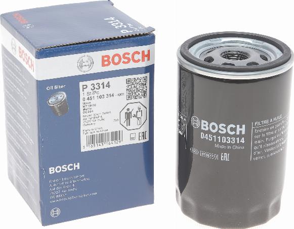 BOSCH 0 451 103 314 - Õlifilter onlydrive.pro