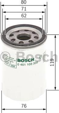 BOSCH 0 451 103 335 - Oil Filter onlydrive.pro