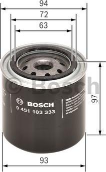 BOSCH 0 451 103 333 - Oil Filter onlydrive.pro