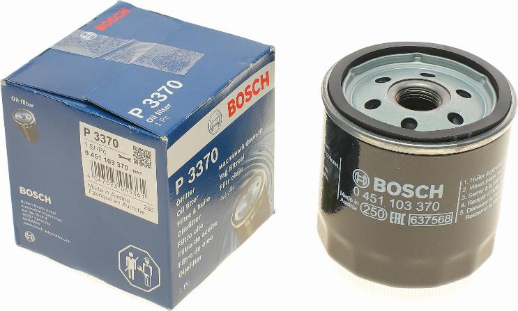 BOSCH 0 451 103 370 - Oil Filter onlydrive.pro