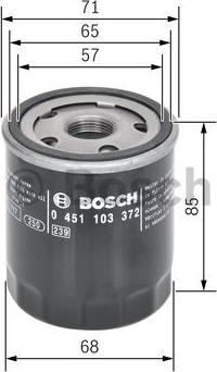 BOSCH 0 451 103 372 - Öljynsuodatin onlydrive.pro