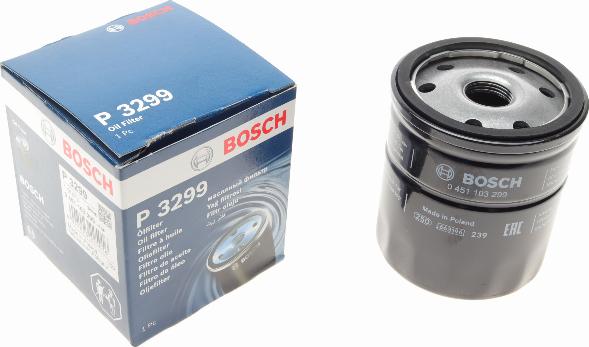 BOSCH 0 451 103 299 - Oil Filter onlydrive.pro
