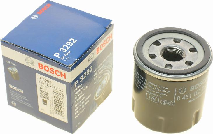 BOSCH 0 451 103 292 - Oil Filter onlydrive.pro